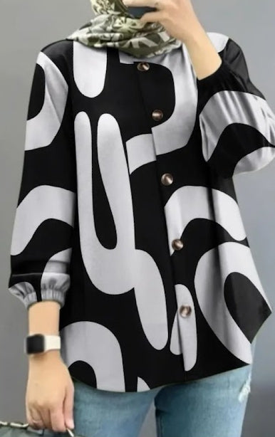 Women's Dress Botton Up Blouse