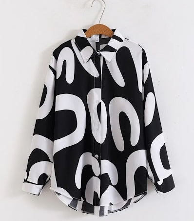 Women's Dress Botton Up Blouse