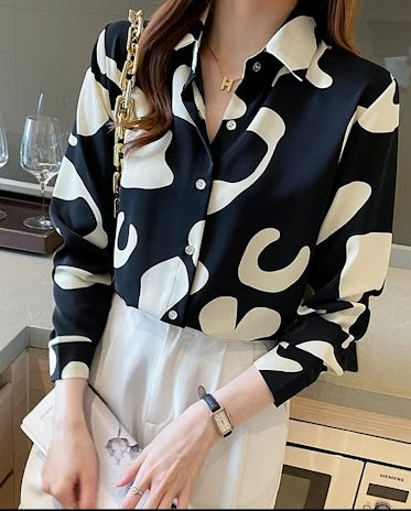 Women's Dress Botton Up Blouse
